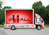 pubblicità principale dell'esposizione montata camion all'aperto di colore pieno di P8 SMD, rimorchio digitale mobile principale del cartellone pubblicitario