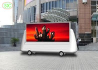 pubblicità principale dell'esposizione montata camion all'aperto di colore pieno di P8 SMD, rimorchio digitale mobile principale del cartellone pubblicitario
