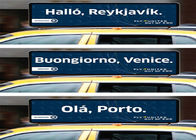 Schermi all'aperto di pubblicità del segno principali automobile di colore pieno della cima del taxi di IP65 P4 1/16 di ricerca