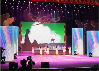 HD Full Color P4 Curved Large Led Video Wall Indoor Led Display Screen di noleggio