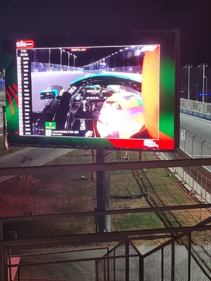 Il colore pieno di alta luminosità ha condotto la video parete P10 960X960MM che lo schermo di visualizzazione all'aperto del LED ha riparato l'installazione di Palo