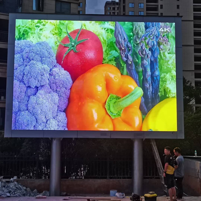 Esposizione di LED all'aperto montata colonna del video della parete 960X960MM di P10 HD LED Governo del ferro