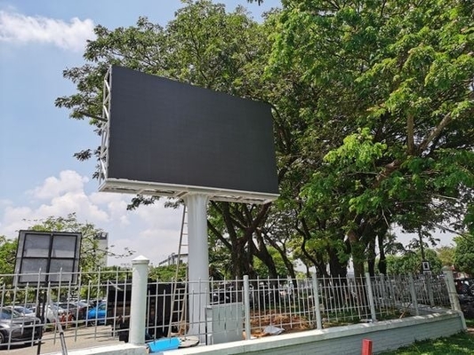 Esposizione di LED all'aperto montata colonna del video della parete 960X960MM di P10 HD LED Governo del ferro