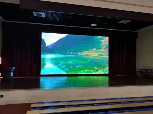Il colore pieno di P3 HD ha riparato schermo dell'interno dell'esposizione di LED il grande per l'aeroporto del deposito dello studio