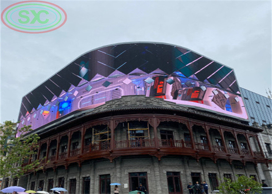 P2.5 p2.6 P3.91 Gruppo di pellicole flessibili schermo pubblicitario 3D LED Display Board Armadio in ferro/armadio in acciaio