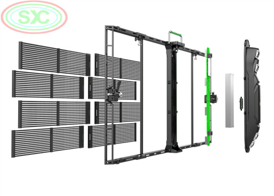 AC100-240V 60Hz Input Transparent LED Display Screen for Indoor Advertising Video Display Function 3-5 anni di garanzia