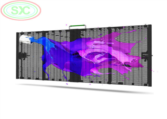 schermo trasparente HD HQ 1R1G1B 4.81mm schermo LED Digital Signage Bracket