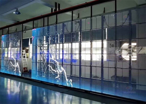 Wafer Chip Screen LED trasparente, Display LED trasparente per interni