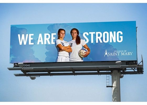 Cartellone pubblicitario LED per esterni P6 12 piedi x 24 piedi IP65 Display pubblicitario impermeabile