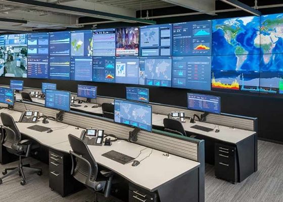 Display portatile a LED a colori interni P3.91 Cabinet With Meanwell Power Supply