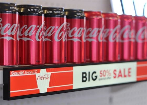 Schermo LED da scaffale COB P1.875 900x60mm 800cd/mq per retail