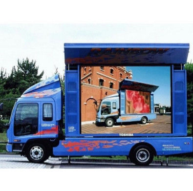 Prezzo buono Il camion mobile all'aperto P4.81 ha montato il LED per visualizzare lo schermo impermeabile di pubblicità di IP65 LED in linea