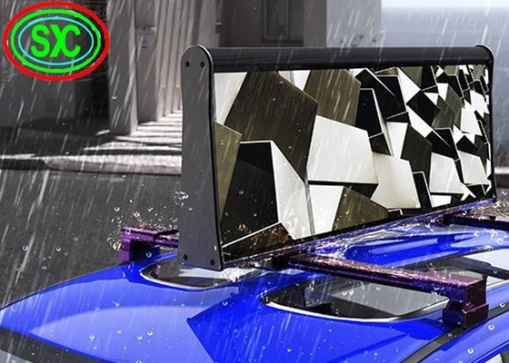 Display a LED a doppio lato P5 per la pubblicità Segnale del tetto dell'auto Segnale del taxi Display a LED superiore