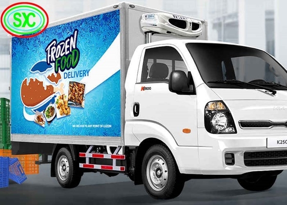 P3 schermo LED del camion mobile con display di testi e tensione di lavoro DC5V