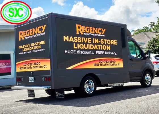 1R1G1B P10 Mobile Truck Led Display Outdoor Full Color Advertising Trailer Sign