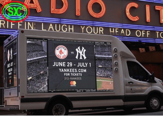 1R1G1B P10 Mobile Truck Led Display Outdoor Full Color Advertising Trailer Sign