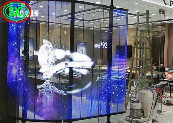 SMD2121 schermo a LED trasparente a colori pieni pubblicità segnaletica