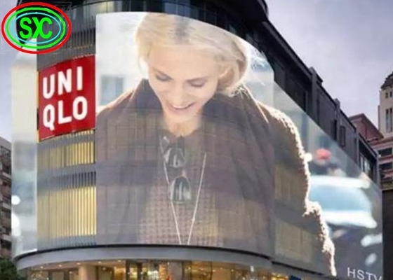 P3.91-7.82 schermo LED trasparente pubblicità interna 3 - 5 anni di garanzia