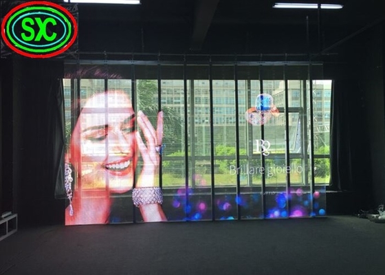IP54 Screen LED trasparente a colori interiori SMD1921 32768 Dots/Sqm