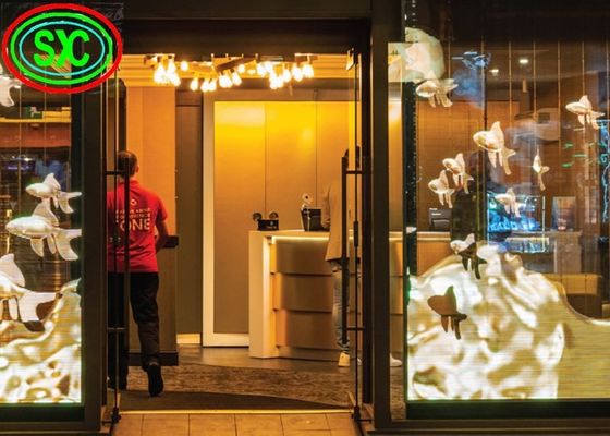 Prezzo buono G3.91-7.82 schermo LED trasparente impermeabile IP43 e armadio leggero per un'installazione facile in linea