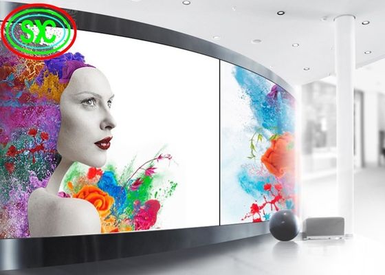Prezzo buono Esposizione molle curva dell'interno dell'esposizione di LED della tenda di colore pieno P3.91 LED video in linea