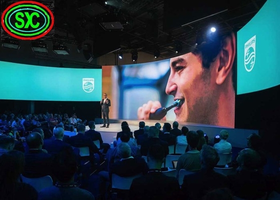 Modulo molle dell'esposizione di LED del video della curva flessibile dell'interno con servizio della parte anteriore del magnete