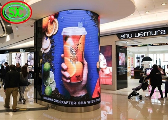 Dispositivo di pellicola flessibile e resistente Dispositivo di pellicola flessibile con schermo a LED Dispositivo pubblicitario video SMD2525 1R1G1B Pannello di segnaletica