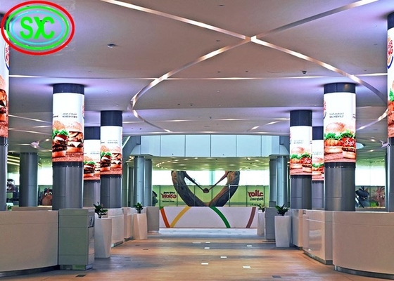 Angolo di vista dell'interno flessibile dell'esposizione di LED della tenda P3 ampio SMD2020 per il centro commerciale