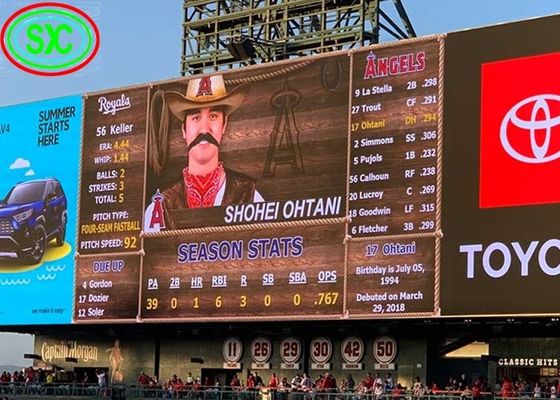 Display per stadio a LED SMD P10 IP65 Impermeabile 5000cd/m2 Luminosità