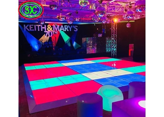 Cina SMD3535 Sound Active Dj Led Disco Dance Floor Panels di luce bianca calda