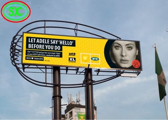 Full Color P10 Outdoor LED Panel 5000cd/M2 Luminosità 10mm Pixel Pitch