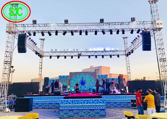 P6 Display LED a colori esteriori 192x192mm Armadio 5000cd/M2 Luminosità