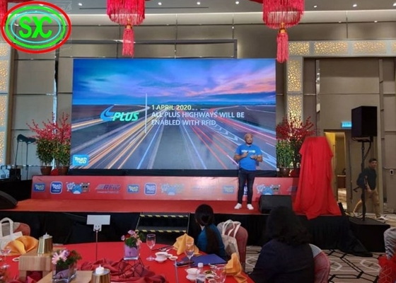 Affitto interno Display a LED a colori P3.91 Video wall Scenario Sfondo
