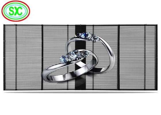 G3.91-7.82 Ultra-sottile parete video trasparente a colori pieni SMD2525 IP54 Lunga durata