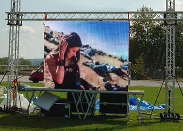 Video Outdoor P8 luminosità dello schermo a led 7000cd 3840Hz Grande schermo IP65 P1.25 COB