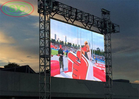 Armadio in alluminio pressofuso/acciaio P4 impermeabile a LED a colori per esterni, display a LED a colori per esterni