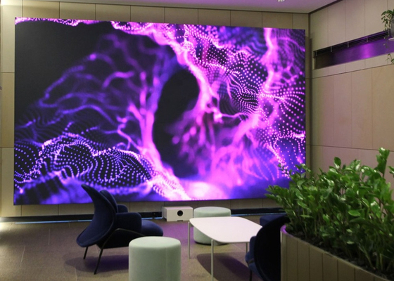 P3.91 schermo pubblicitario a LED interno per conferenze/muro video a LED con armadio in ferro
