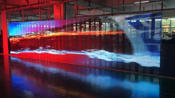 Schermo LED trasparente per interni ed esterni P3.91-7.82mm 3000CD Luminosità