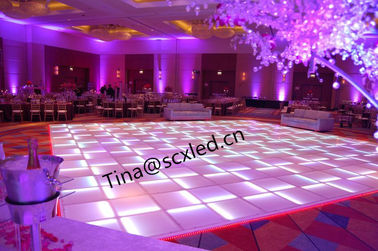 Attrezzature per il palcoscenico Festa di nozze Show DJ Full Color RGB LED Disco Light Dance Floor Screen