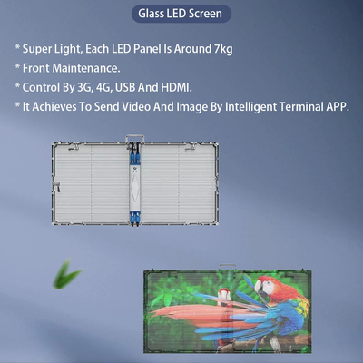 Pubblicità di centri commerciali G3.9-P7.81 Display LED trasparente ultra-sottile