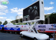 il rimorchio digitale mobile principale all'aperto del cartellone pubblicitario di lR1G1B p4.81, camion montato ha condotto l'esposizione