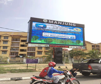 Giant High Brightness Outdoor Full Color Advertising LED Billboard Street Strada / High Way