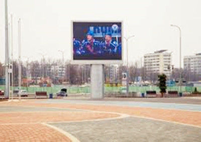 P10 Outdoor Full Color LED Billboard 10mm Pixel Pitch 5000nits Luminosità