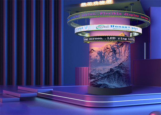 Flessibile Soft P3 P4 P2.5 Modulo Pallabile Circolare SMD 2121 Soft Circle Video Wall