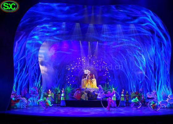 L'esposizione flessibile trasparente molle della tenda del LED, tenda ha condotto lo schermo MBI IC