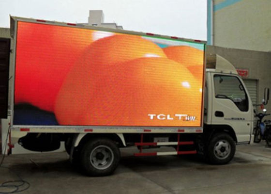 Prezzo buono 1R1G1B P10 Mobile Truck Led Display Outdoor Full Color Advertising Trailer Sign in linea