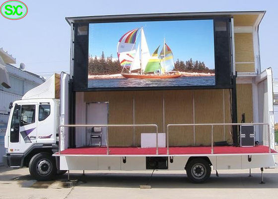 Prezzo buono Esposizione di LED di alta risoluzione del camion di colore pieno P4, schermo mobile del camion LED in linea