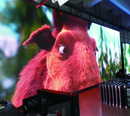 P0.9 schermo a led all'aperto armadi di noleggio luminosità IP65 6500cd diodi Natiosnstar scheda di visualizzazione a led all'interno