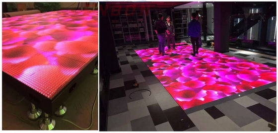Indoor P1.25 LED Dance Floor per night club DJ, 1/5 densità di scansione controllo WIFI led dance floor