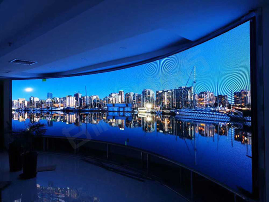 P3.91 Display LED curvo all'interno per il noleggio con schermo video LED ad alta risoluzione